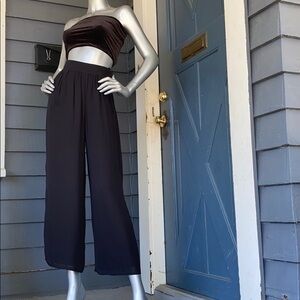 ADRIENNE VITTADINI Black Silk Pants, XS